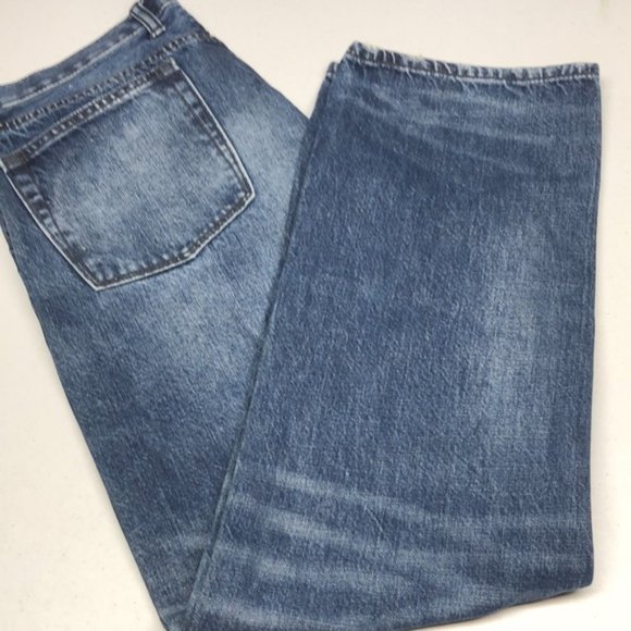 VINTAGE MENS GAP STRAIGHT FIT JEANS 36x30 100% COTTON 😎 - Picture 3 of 10